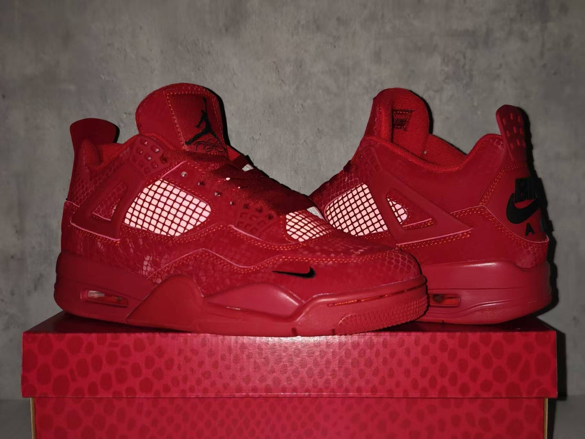 Nigel Sylvester x Air Jordan 4 Red Mamba Red/Black Sneakers