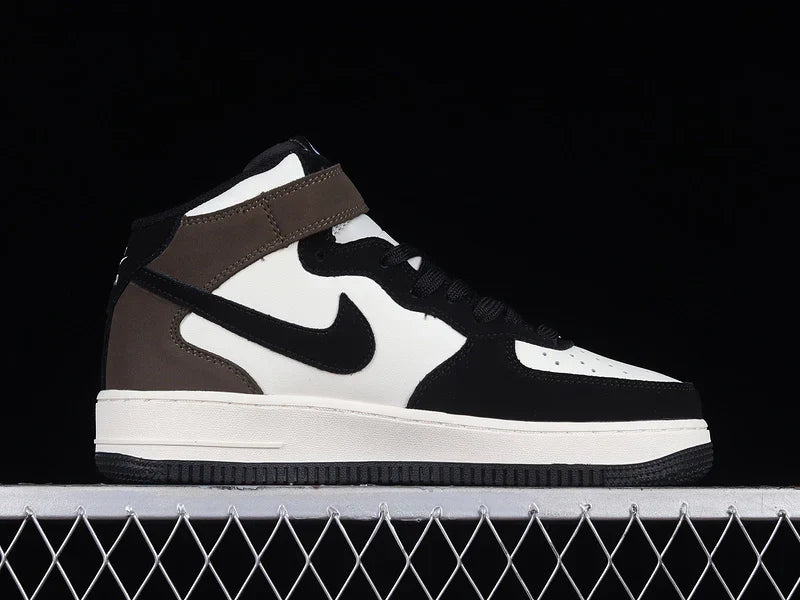 Nike Air Force 1 Mid "Black/Brown/White"