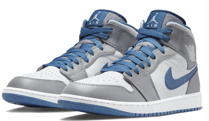 Air Jordan 1 Mid “Cement Grey/True Blue” DQ8426-014
