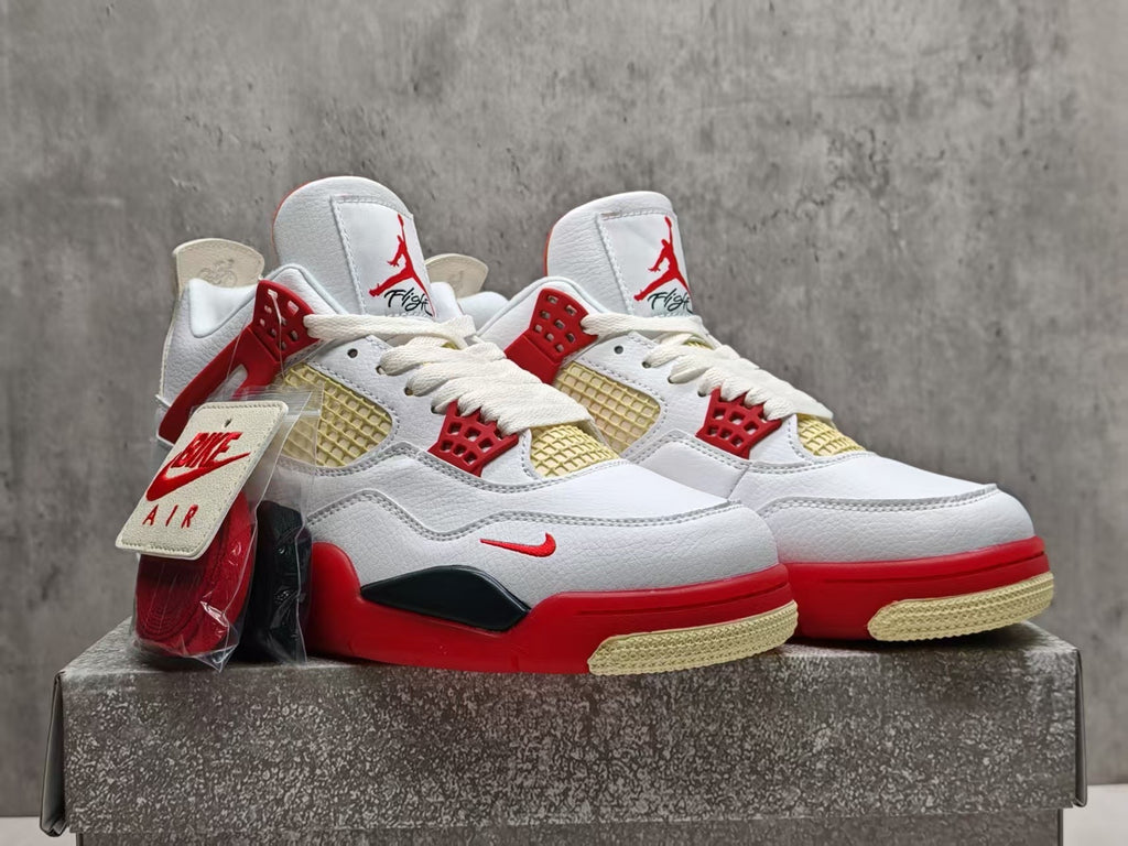 Air Jordan 4 Cinnabar Red Collab Sneakers