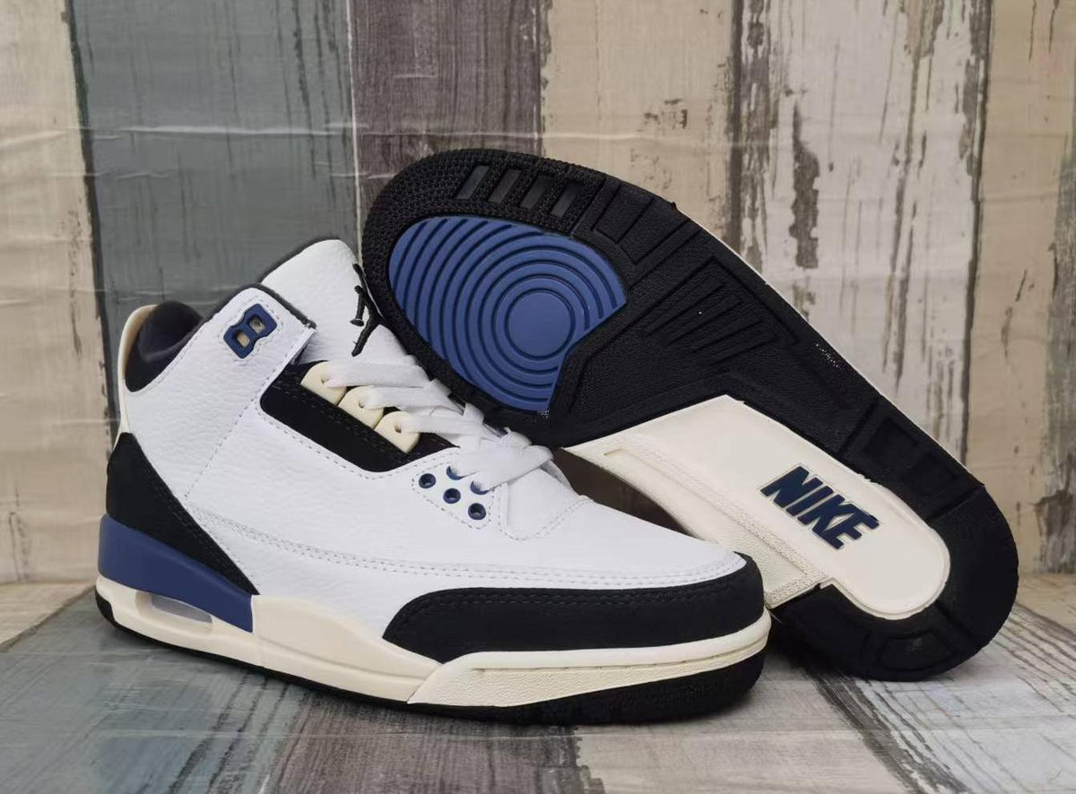 Air Jordan 3 Retro “White-Grey-Blue” Men's