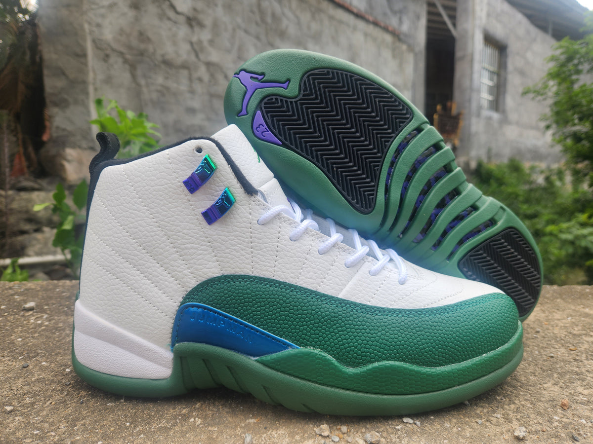Air Jordan 12 White/Green Men's