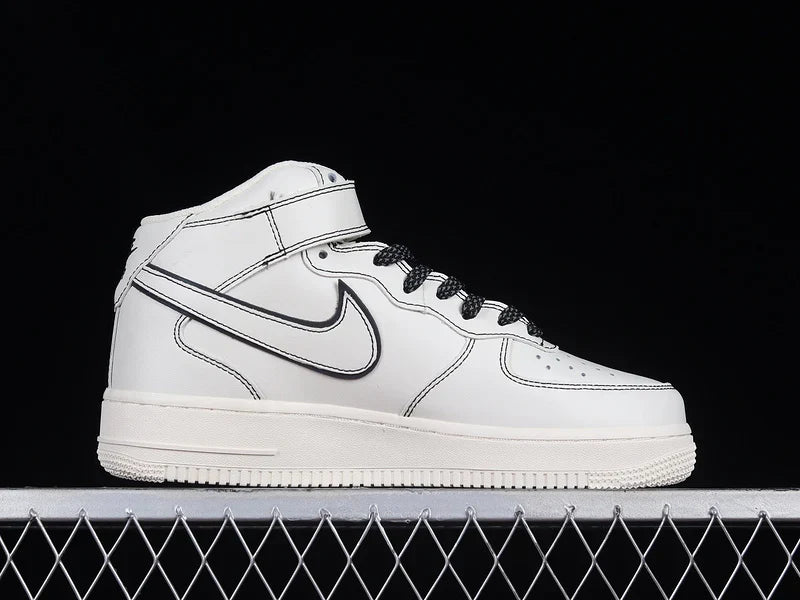 Nike Air Force 1 Mid Reflective "Triple Sail/Black"