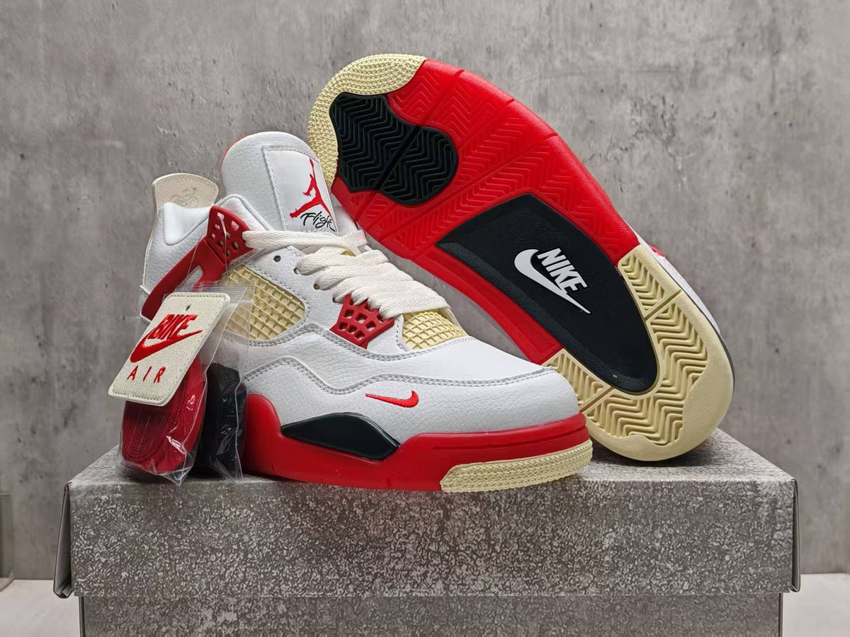 Air Jordan 4 Cinnabar Red Collab Sneakers