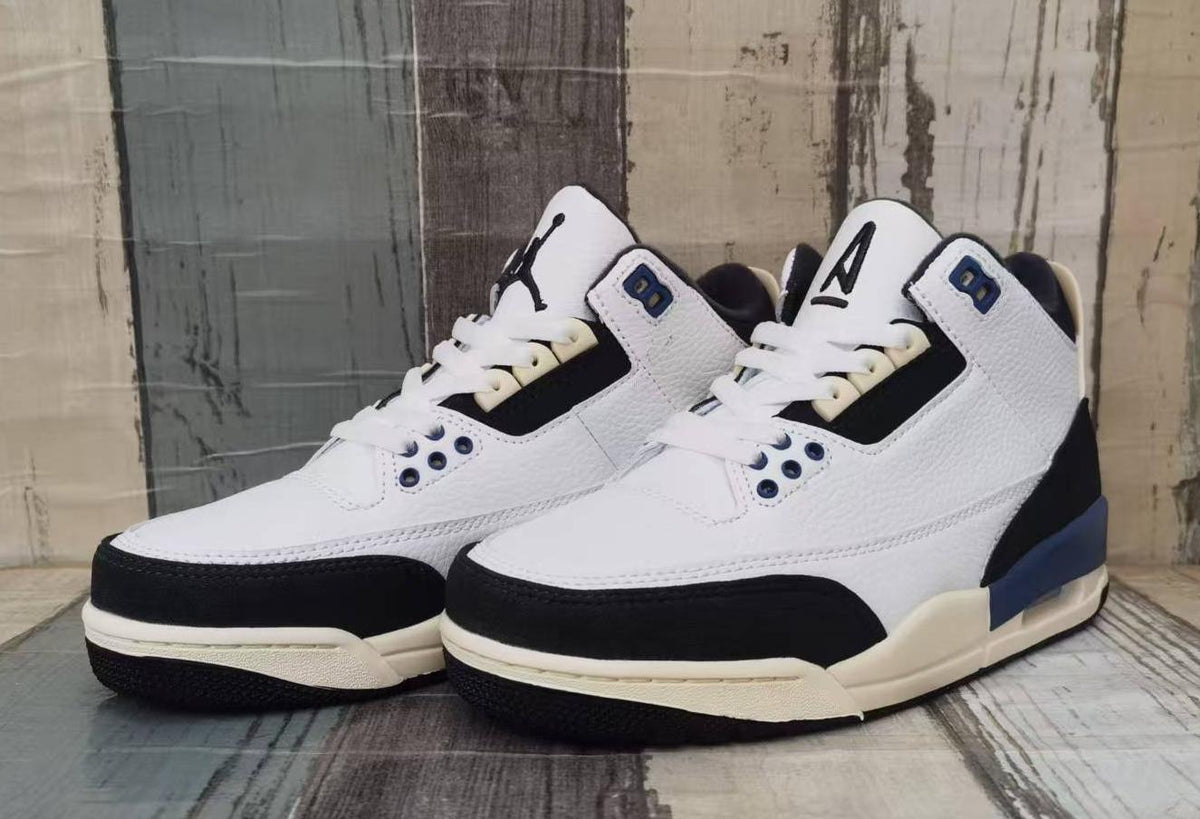 Air Jordan 3 Retro “White-Grey-Blue” Men's