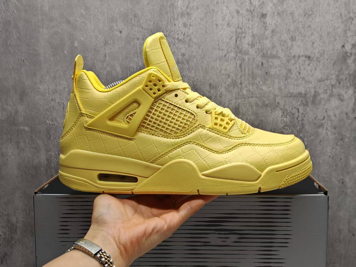 Air Jordan 4 Lemonade Cream Yellow Sneakers