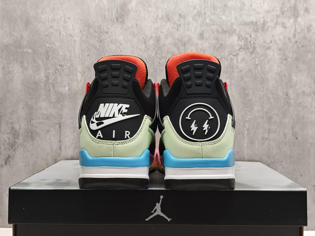 Air Jordan 4 Rainbow Patchwork Sneakers