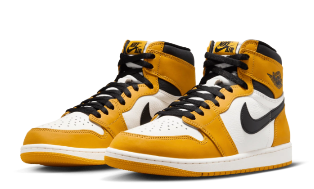 Air Jordan 1 Retro High OG Yellow Ochre Men's Sneakers