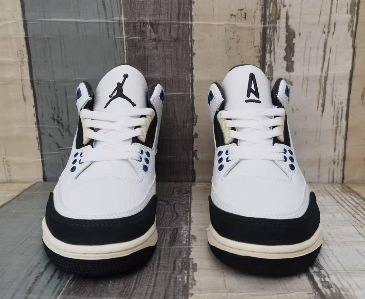 Air Jordan 3 Retro “White-Grey-Blue” Men's
