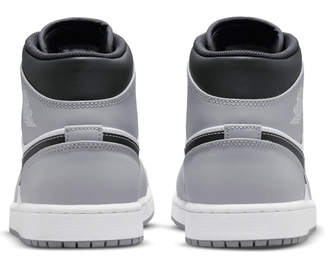Air Jordan 1 Mid “Light Smoke Grey” 554724-078 (443)