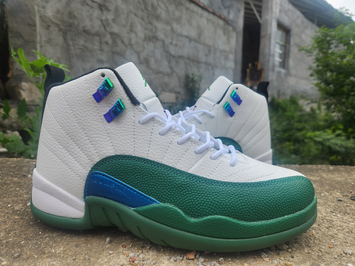 Air Jordan 12 White/Green Men's